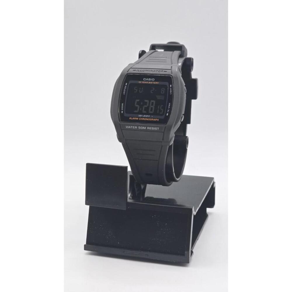 Casio W201-1BV Digital Chronograph Watch Resin Band Alarm 10 Year Battery
